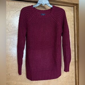 Burgundy American Eagle jegging sweater